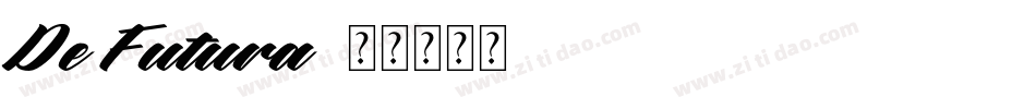 De Futura字体转换